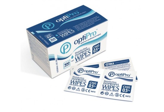 OptiPro™ spiritinės servetėlės, N100 (OptimumMedical, Anglija)